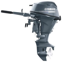2022 YAMAHA F25LWTHC 25HP FOUR STROKE OUTBOARD MOTOR - 20", TILLER HANDLE, ELECTRIC AND MANUAL START, POWER TRIM AND TILT