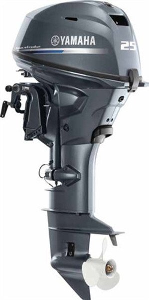 2024 Yamaha F25SC 25HP 4-Stroke 15'' Remote Steer Electric Start Power Trim and Tilt Outboard motor - Alpha Marine Outboards