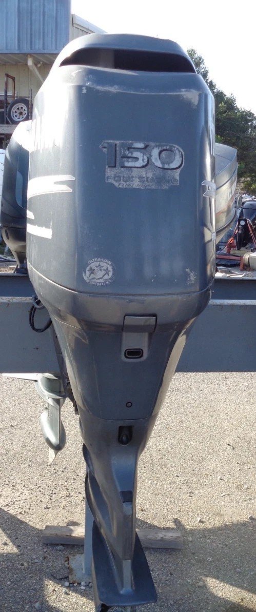 USED 2006 YAMAHA 150 HP 25" 4 FOUR STROKE OUTBOARD BOAT MOTOR F150 150hp ENGINE — Used Outboards