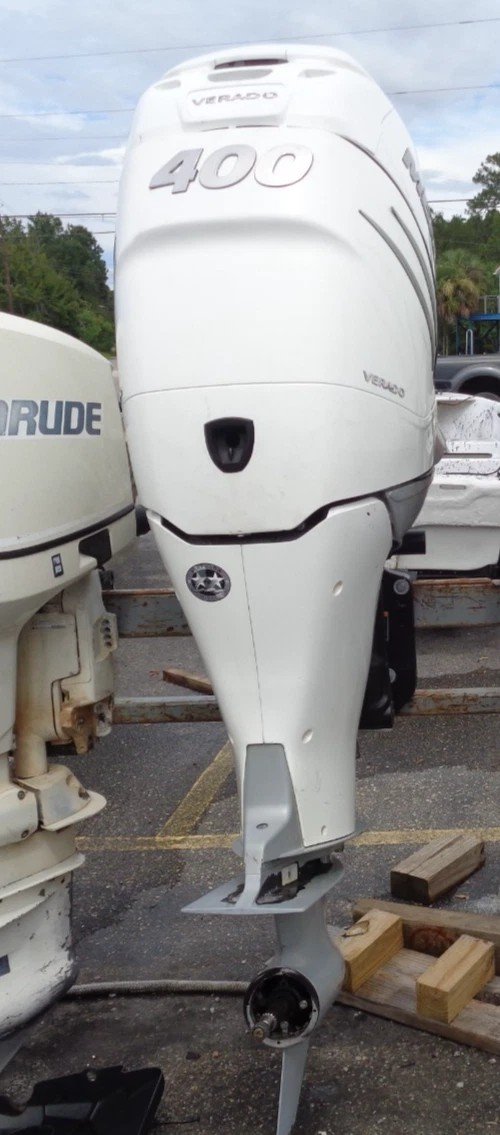 USED 2020 MERCURY VERADO 400 HP 4-STROKE 25" OUTBOARD BOAT MOTOR ENGINE L6 LEFT — Used Outboards