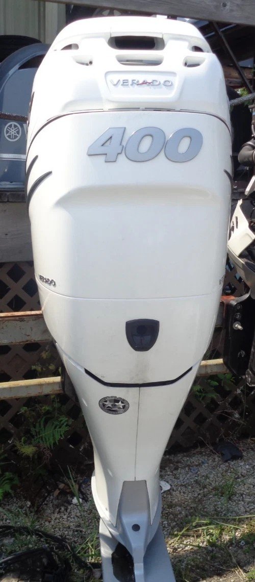USED 2020 MERCURY VERADO 400 HP 4-STROKE 25" OUTBOARD BOAT MOTOR ENGINE LEFT — Used Outboards