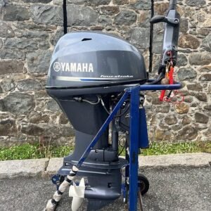 Used 40hp yamaha- fourstroke, electric start, tiller control, gas assist.